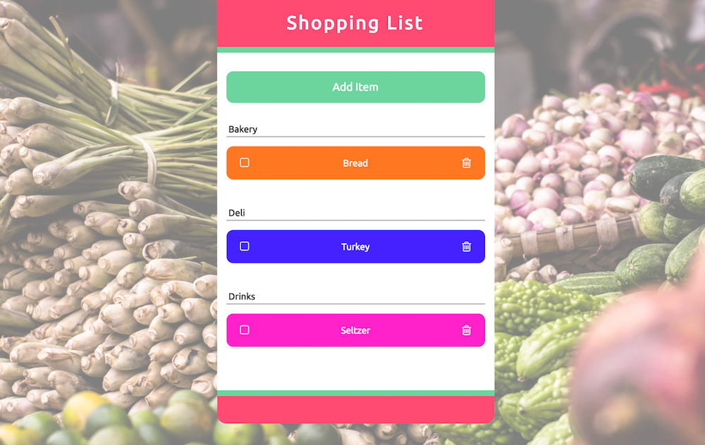 Thumbnail image of Shopping List App